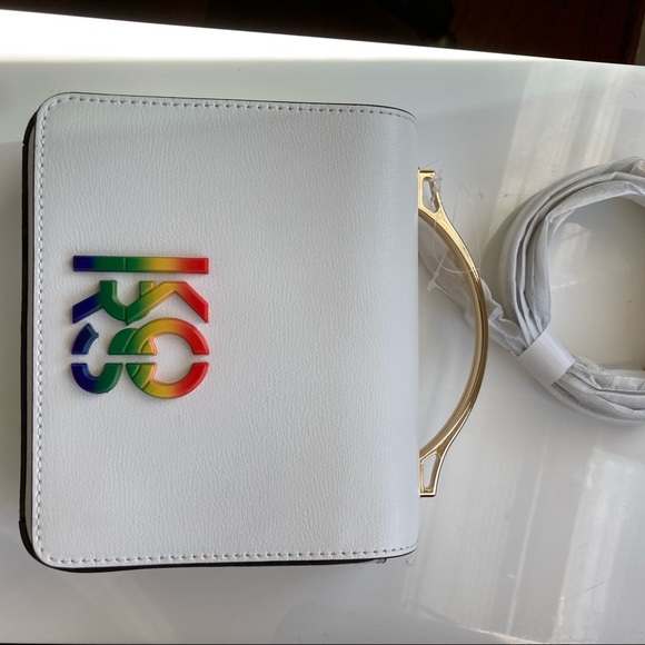 Michael Kors Pride Convertible Shoulder Bag - Optic White NWT - Picture 6 of 10